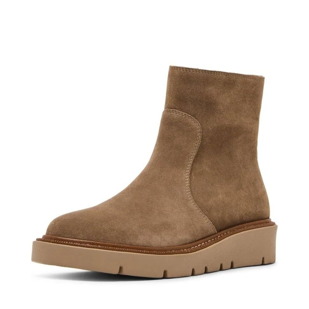 Blondo Moona Waterproof Platform Ankle Boots Suede Tan Womens 8 NWT